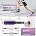 Ankle Resistance Bands with Cuffs, Ankle Bands for Working Out, Kickbacks Hip, Leg Glute Exercise Equipment with Training Poster, Resistance Workout Equipment for Women(Purple)
