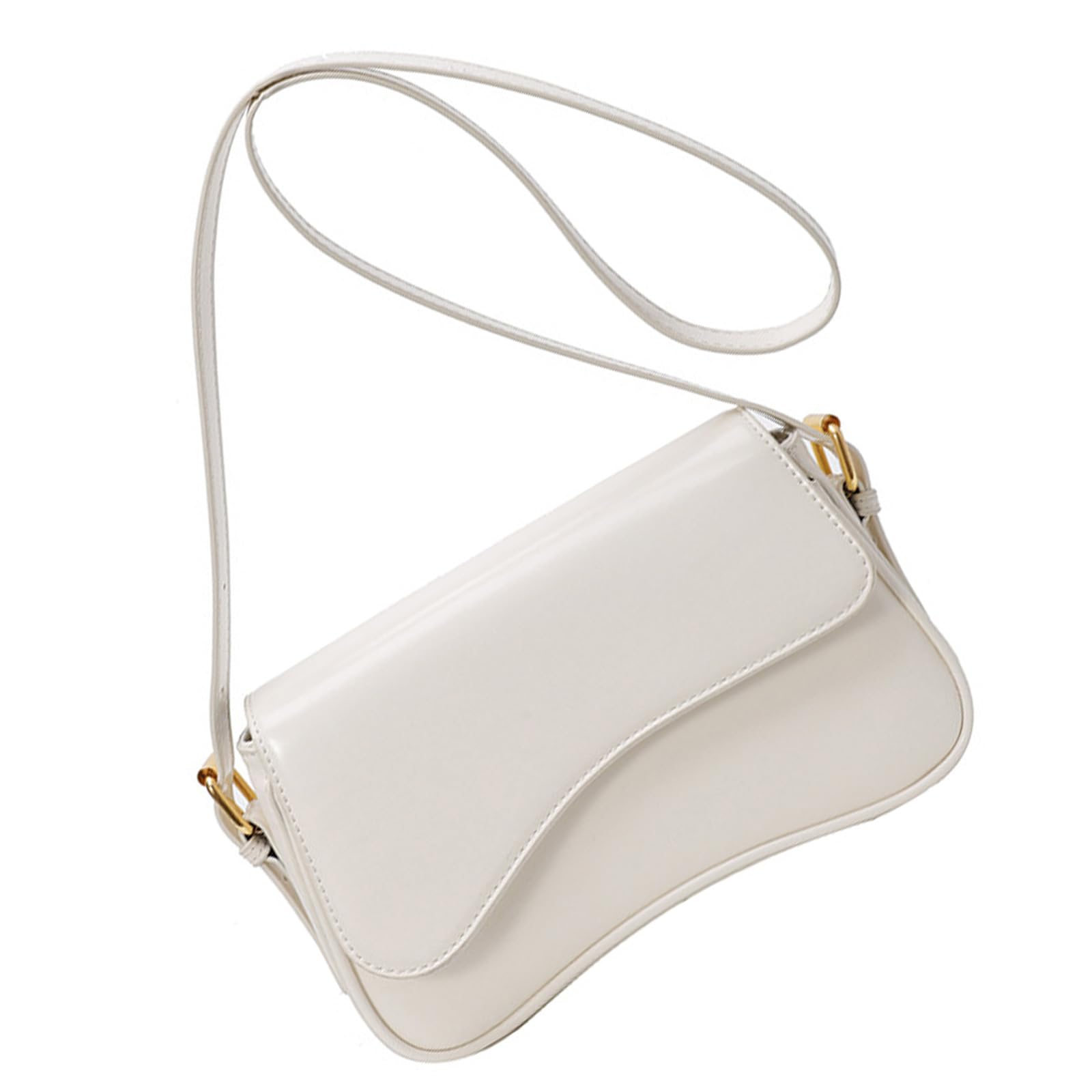 Xjdzineq Messengers Bag for Women Retro Handbag PU Leather Crossbody Purse Simple Commuting Trendy Shoulder Pu Leather Crossbody for Women