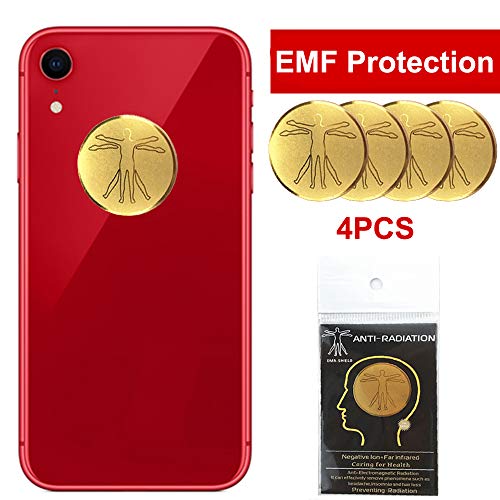 4Pcs - EMF Protection Cell Phone Sticker, Anti Radiation Protector Sticker, HUAGASION EMF