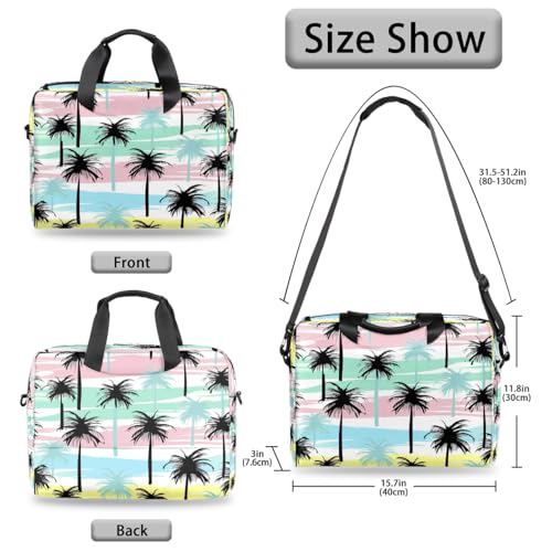 Maletín para laptop con diseño tropical 15.6 pulg miniatura 6