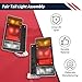 Promrmr Pair Tail Light Assembly w/Bulbs Compatible with Isuzu NPR NQR NRR FSR FRR NPR-HD 1987-2006 Replace 8970658090 8970658100 Rear Truck Tail Lamp Lights (12V)