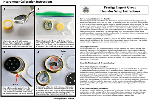 Prestige Import Group - The Alligator Cigar Humidor Gift Set - (Includes: Cigar Humi-Tube, Finger Leather 2 Cigar Case, Hygrometer, 2 Humidifiers) - Color: Brown #TOP6