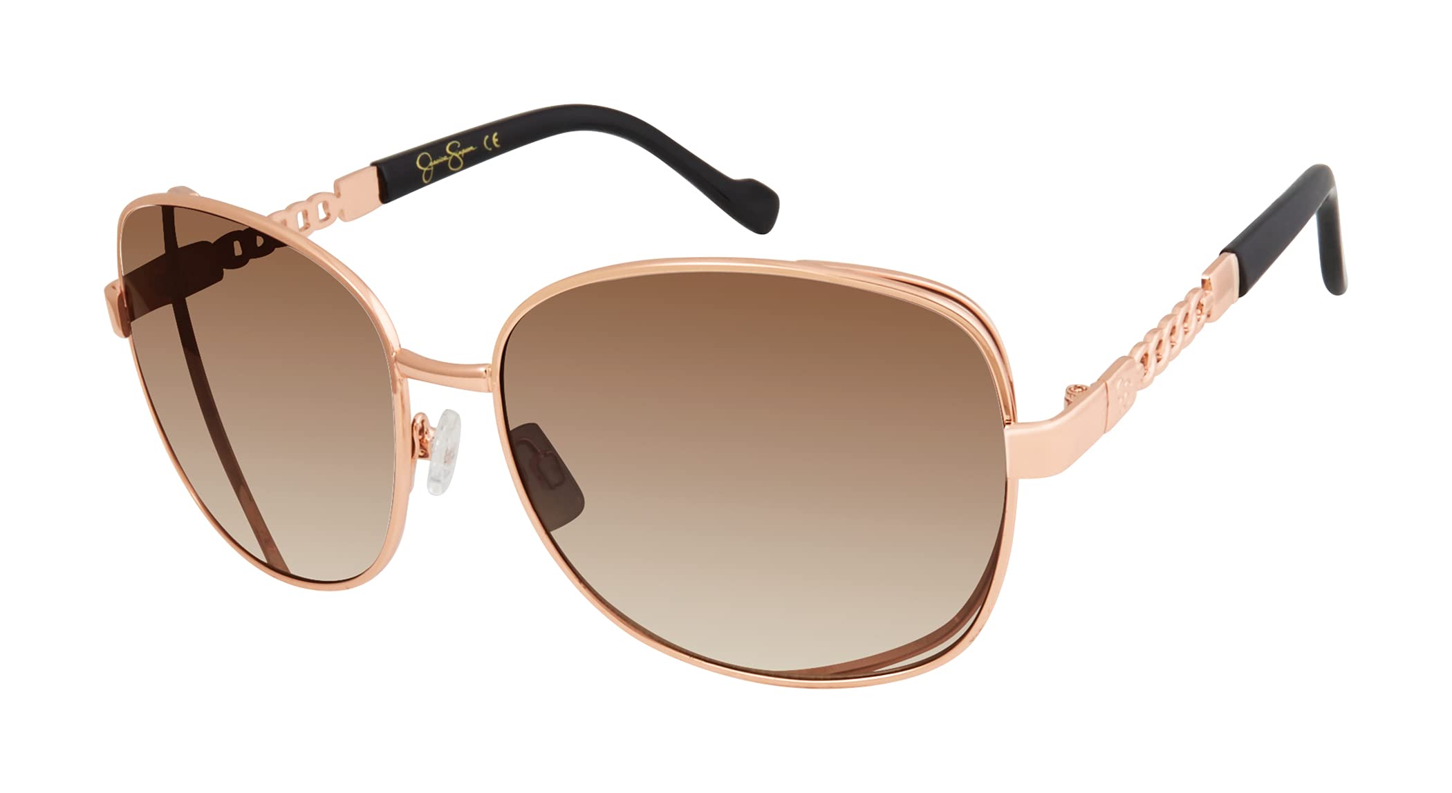 essica Simpson Women's J6214 Oversized Cat Eye Square Sunglasses