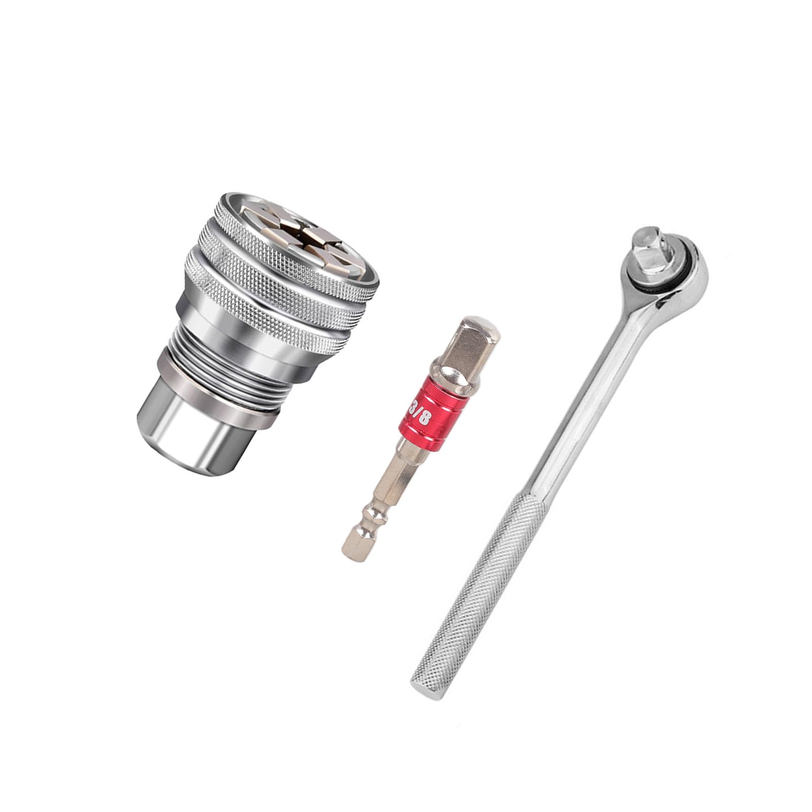 Jazuaiao Universally Sleeve 3 / 8Inch 10-19mm Adjustable Hexagonal Universally Socket Torques Ratchets Wrench Head Spanner Sleeve Adjustable Socket Wrench