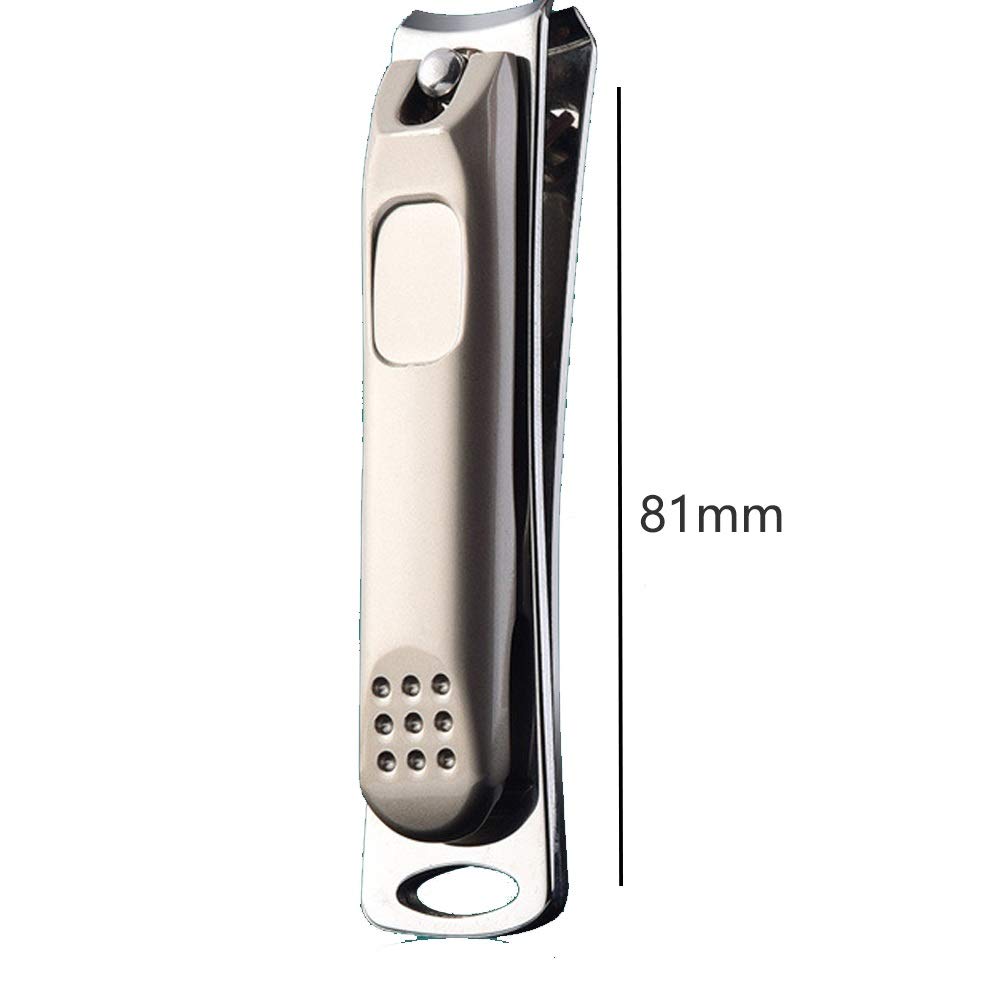 XIANGFAZJD Cortauñas Clippers de uñas para Adultos/Acero Inoxidable Clippers de uñas Negras de Acero Inoxidable de Acero Inoxidable de Acero Inoxidable Tijeras de Tijeras de Tijeras