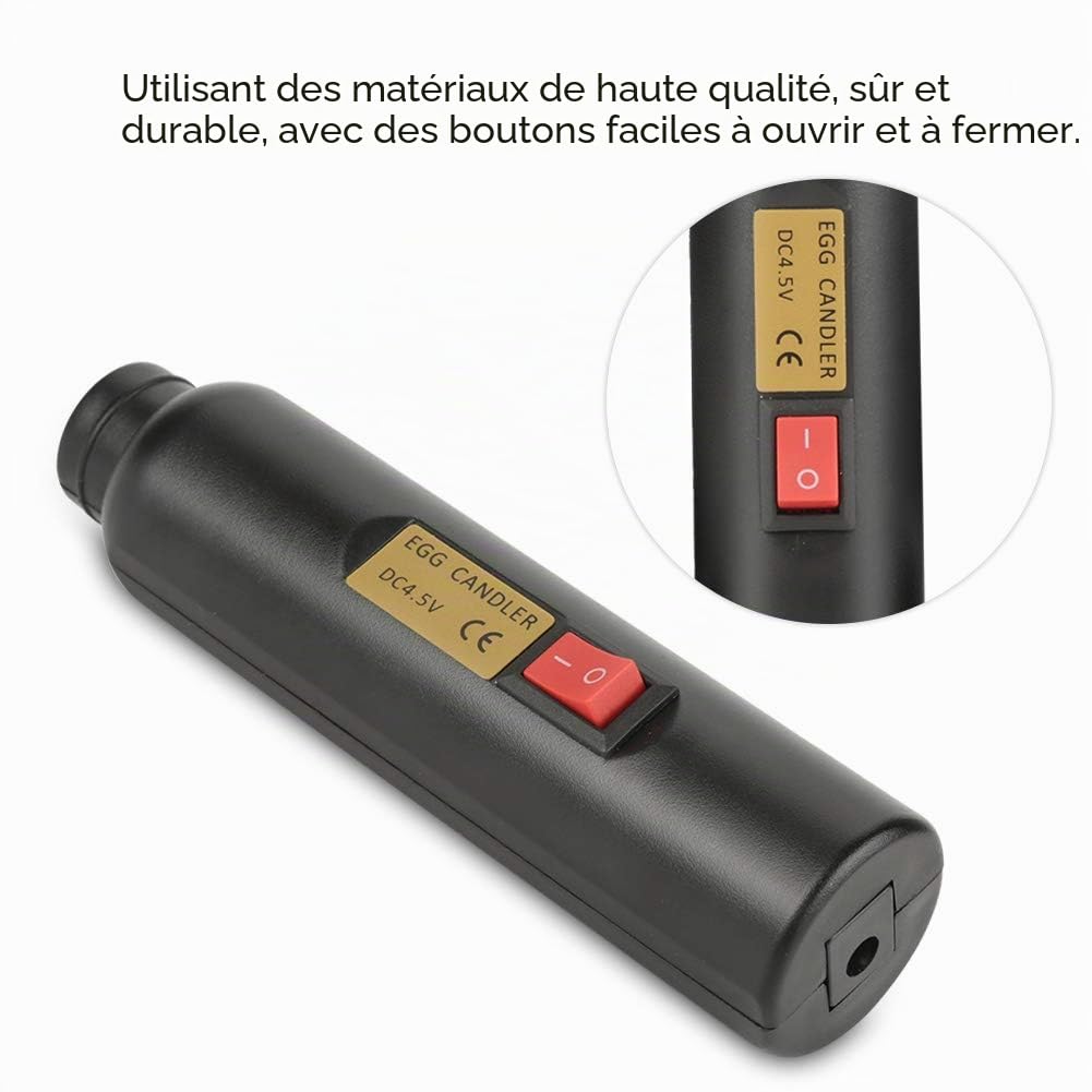 mire oeuf professionnel Bougeoir à œufs - Testeur d'œufs à LED - Mini Incubateur d'éclairage automatique pour expérimentation pour un éclairage ultra sûr de vos œufs