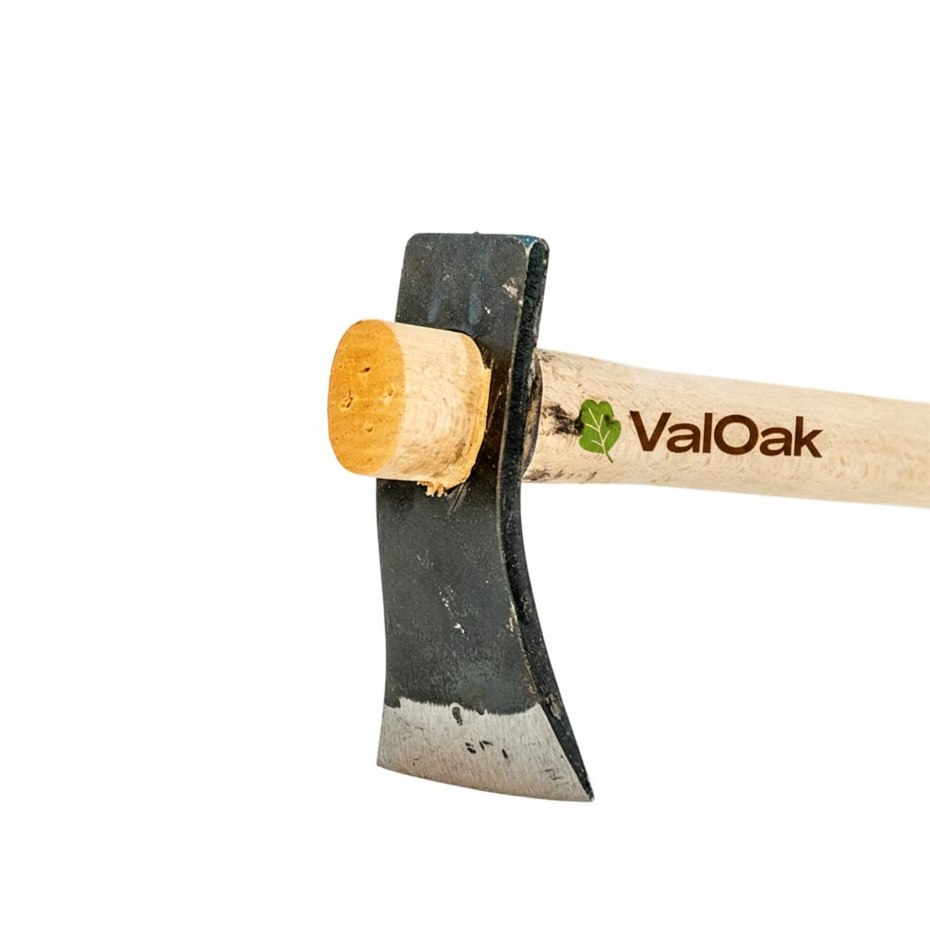 Valoak Zappa Tipo Pesante da Giardinaggio | Manico in Legno di Faggio da 60 cm | Lama in Acciaio da 8x7 cm | Made in Italy