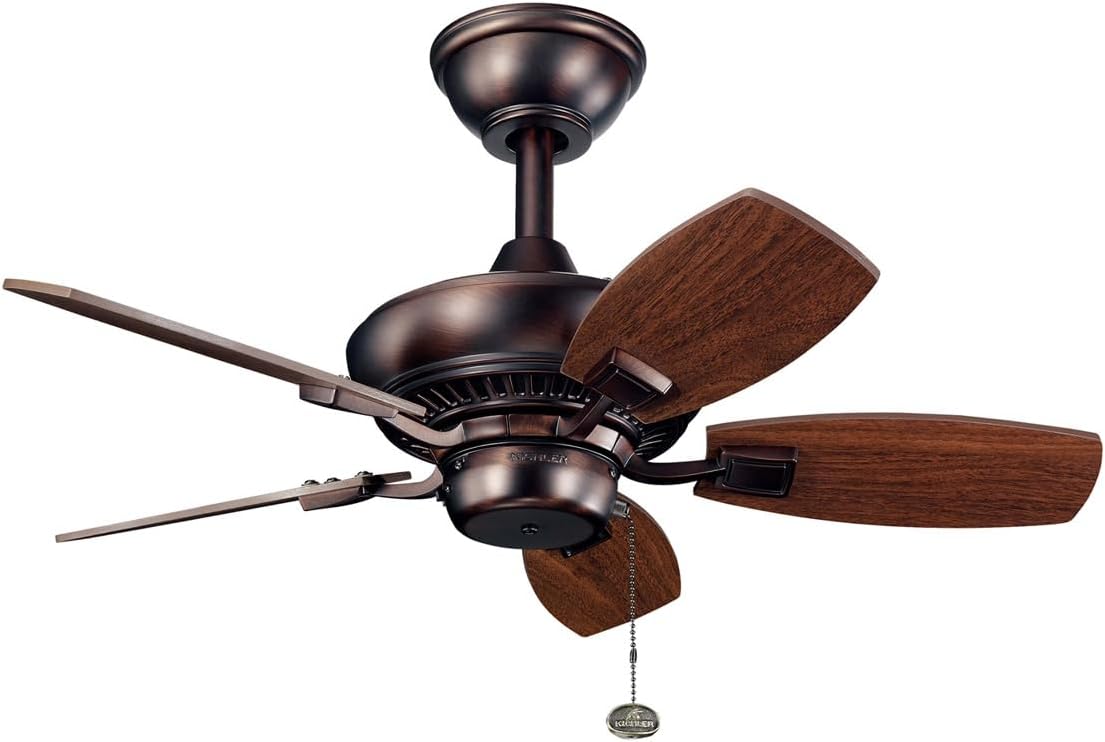 Kichler 300103OBB Transitional 30``Ceiling Fan from Canfield Collection in Bronze/Dark Finish