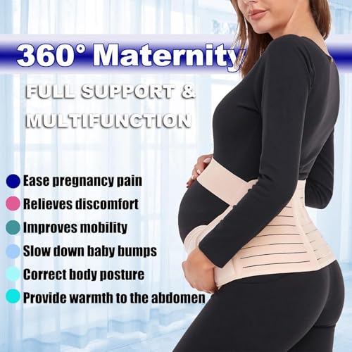 ChongErfei Cinto De Barriga Para Gravidez Faixas De Barriga Para Maternidade 3 Em 1 Cinto De Suporte