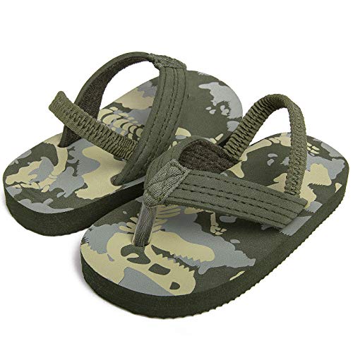 Image of Boys Girls Strap Flip Flops Sandals Cute Cartoon Unicorn Shark Toddler Flip Flop Kids Pool Beach Flat Slide Summer Water Shoes