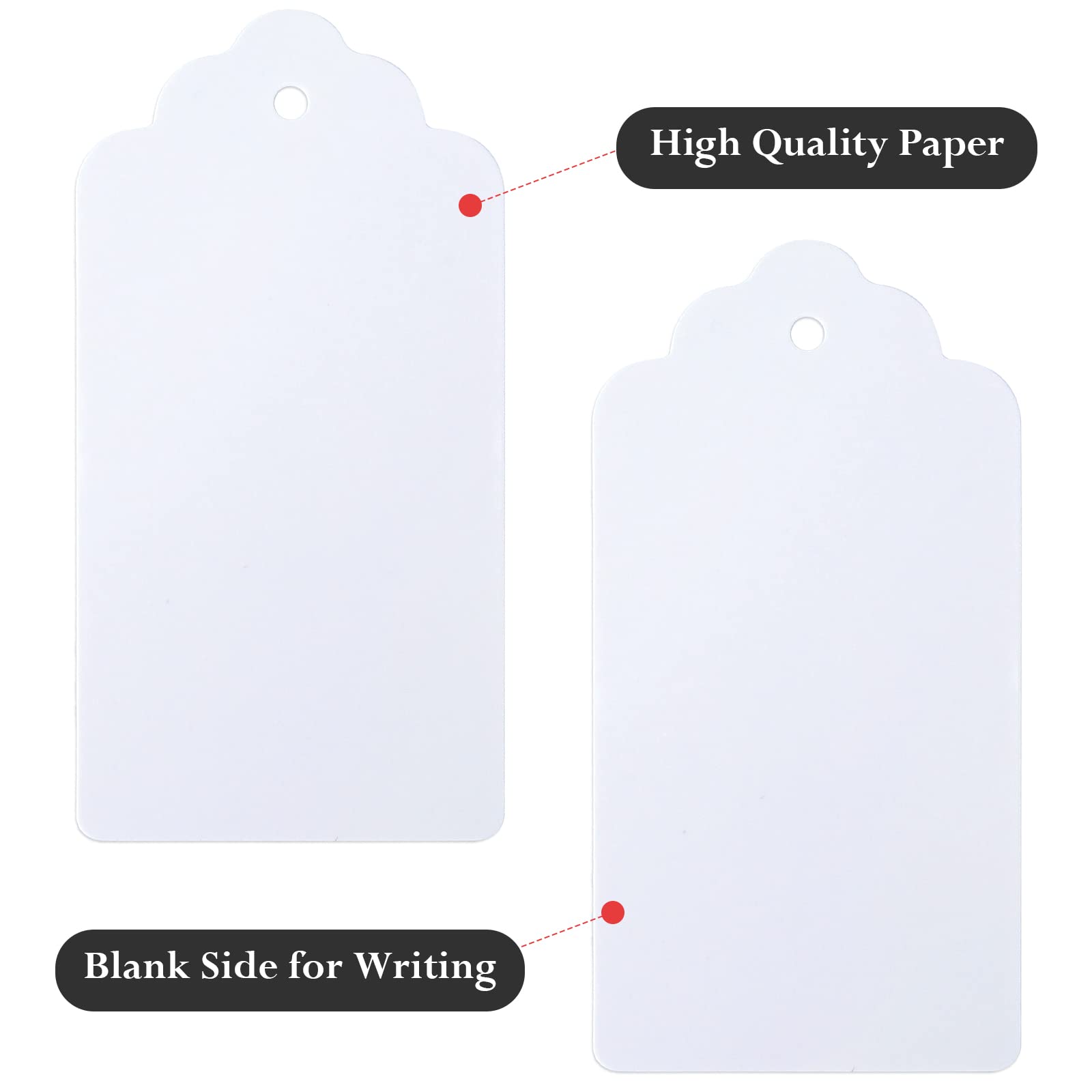 G2PLUS 100 Etichette In Carta Kraft 5x5 Cm Con Spago – Scritte "Grazie" In Spagnolo, Per Regali E Comunioni