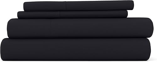 Vista 81 de Linen Market Juego de 4 piezas de sábanas tamaño Queen - transpirables, patrón de doble cepillado refrescante – Sábanas de bolsillo profundo de 16