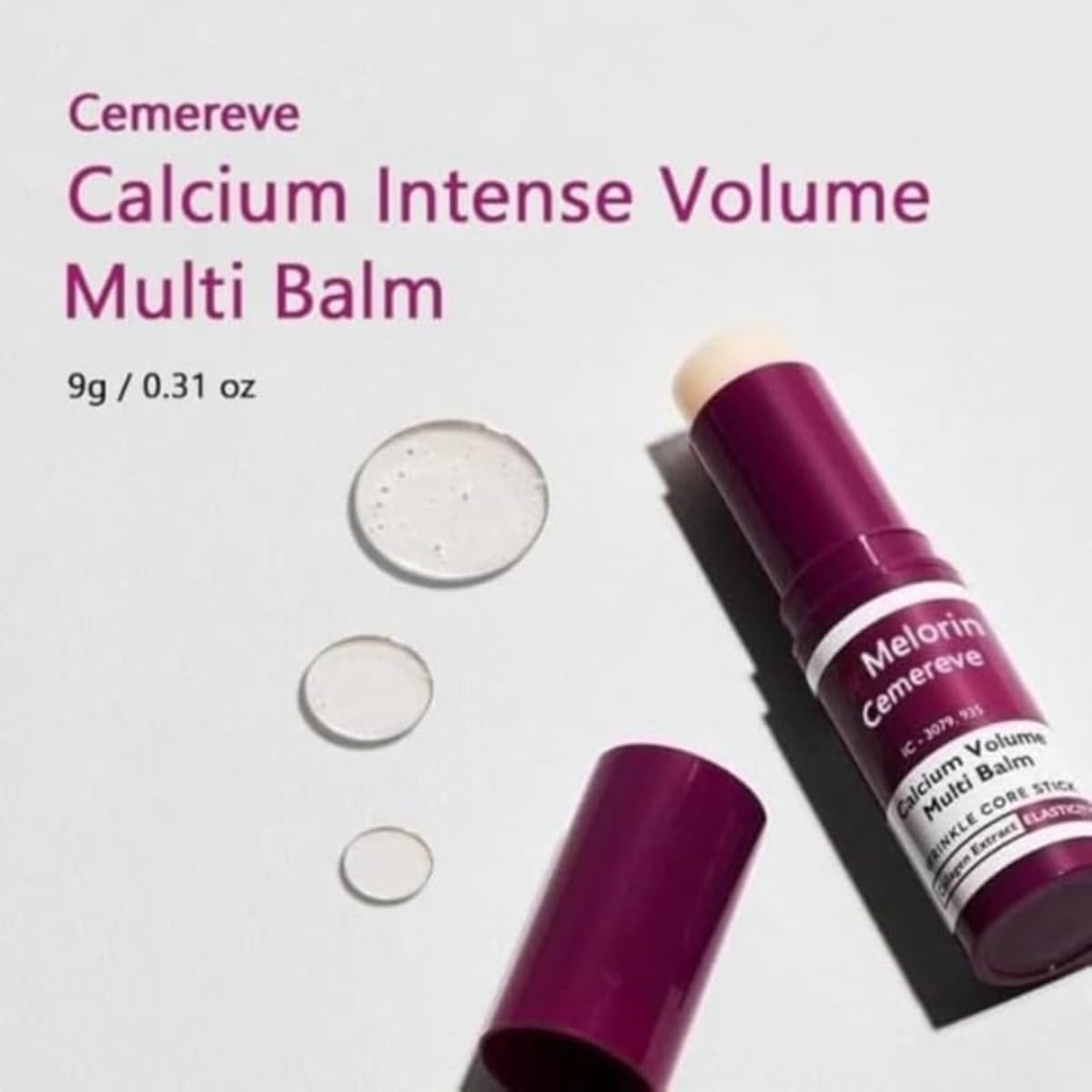 DrMelaxinn Calcium Balm Stick/Calcium Volume Multi Balm, Volumen-Faltenkernstift für Augen, Hals & Gesicht, 9 g (1PC)