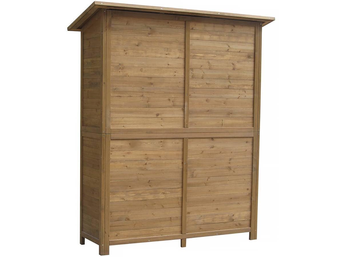 habitat et jardin Gartenschrank Espacio- 140 x 49 x 162 cm - Braun