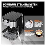 QJRGUY Bar Espresso Coffee Maker Machine with Milk Frother for, Latte and Mocha, Cappuccino, 1372-1633 W - Image 2