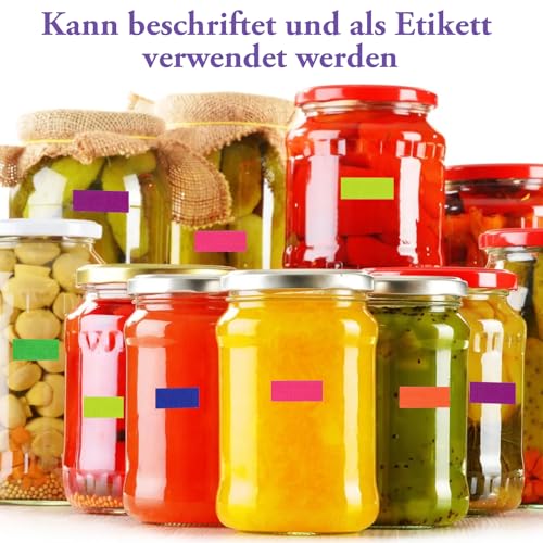 6 Rollen Neon Klebeband Leuchtendes 5 m x 15 mm Fluoreszierendes Klebeband Gaffer Tape 6 Farben Fluorescent Leuchtband Reflektierend Bänder für Partydeko Halloween Handwerk Weihnachtsdeko