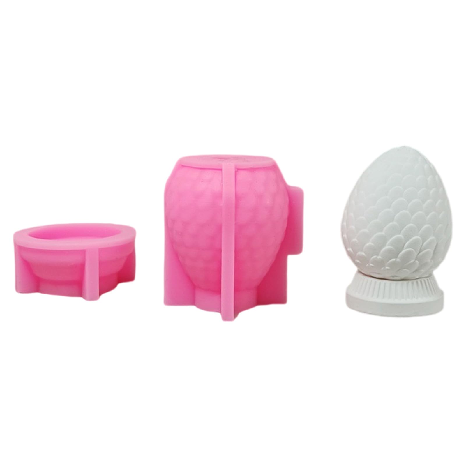 Nucelit Eggshell Silicones Molds with Silicone Tealight Holder Molds for Tealight Stand Chocolate Silicone Art and Craft Mold
