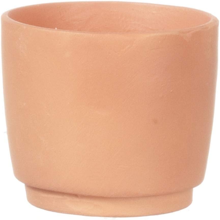 Melody Jane Dolls HousesHouse Miniature Garden Acessory Large Round Terracotta Plant Pot Planter