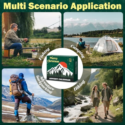 Survival Kit Advent Calendar 2026, 24 Days Christmas Countdown Calendar for Men Adult Teen, Emergency Survival Gear Gift for Outdoor Camping, Fishing, Hunting, Hiking Adventures - image 4