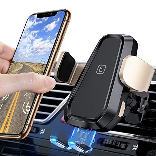 TORRAS 2020 Wireless Car Charger Mount for iPhone, 2-in-1 Automatic Clamping Air Vent