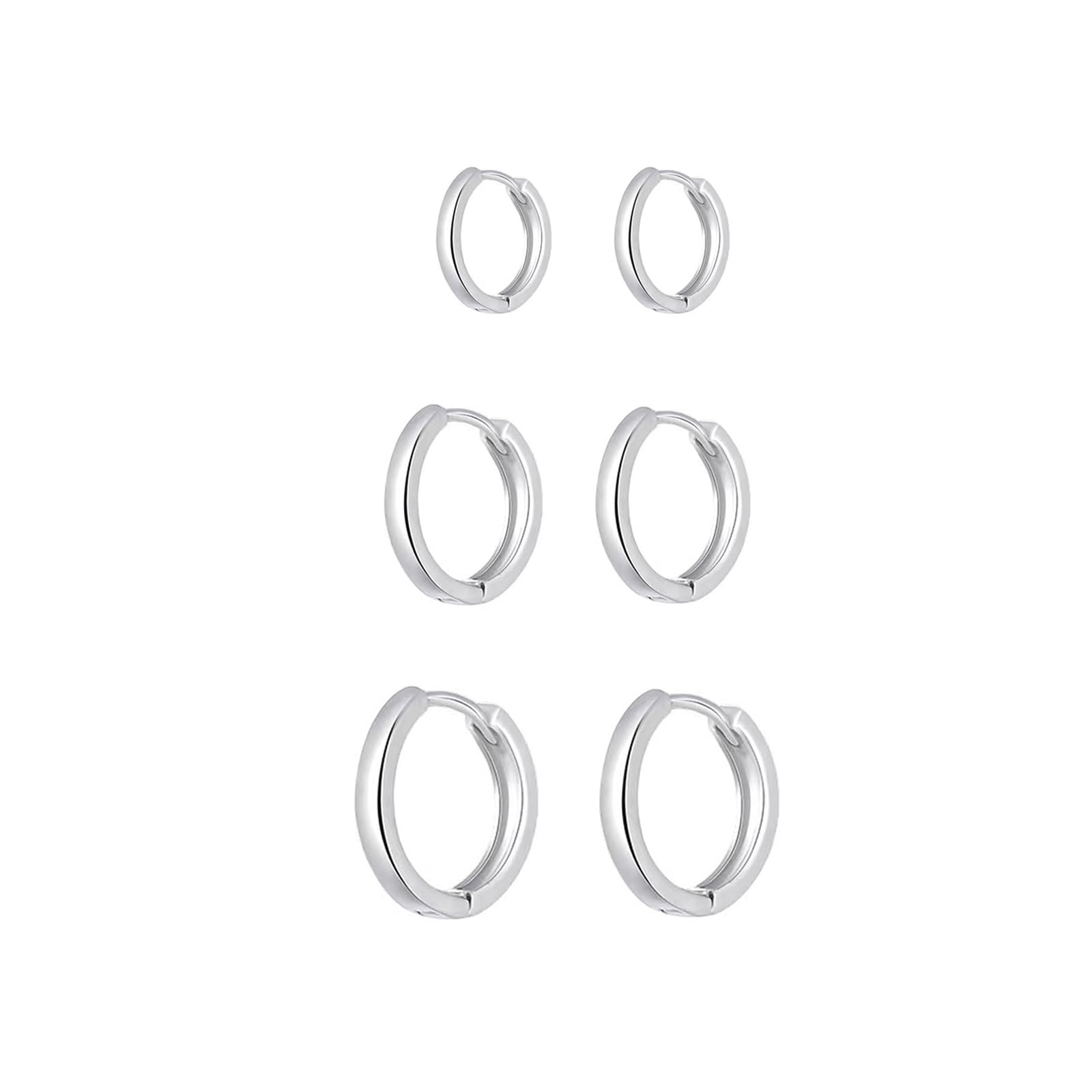 Orecchini Donna Argento 925 Orecchini Brillantini Punto Luce,5 Paia Orecchini Aanallergici Donna Set Orecchini Donna Argento per le Donne Ragazze