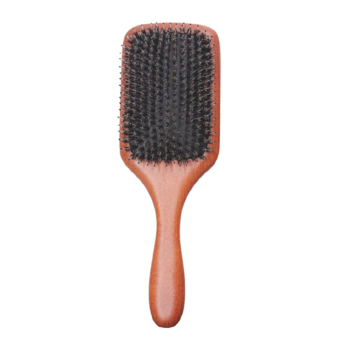 Amazon | ヘアブラシ 豚毛 パドルブラシ 木製 マッサージ ヘアーブラシ