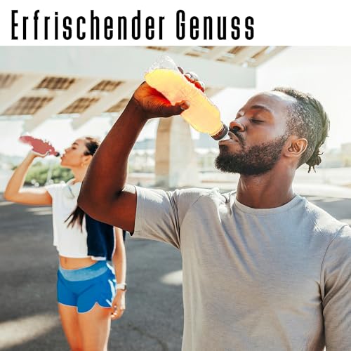 INSTICK Zuckerfreier Energydrink (Cola-Orange) - Kalorienarmes Energy Getränkepulver mit Koffein & Vitaminen - Instant-Pulver für 12 x 0,25 L