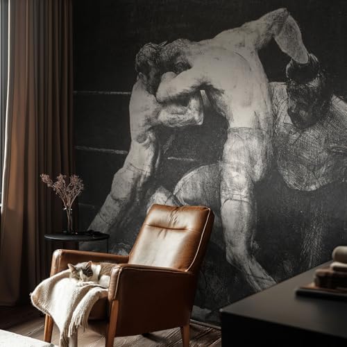 Vinilos de boxeo para pared de salón 104x70 cm 3