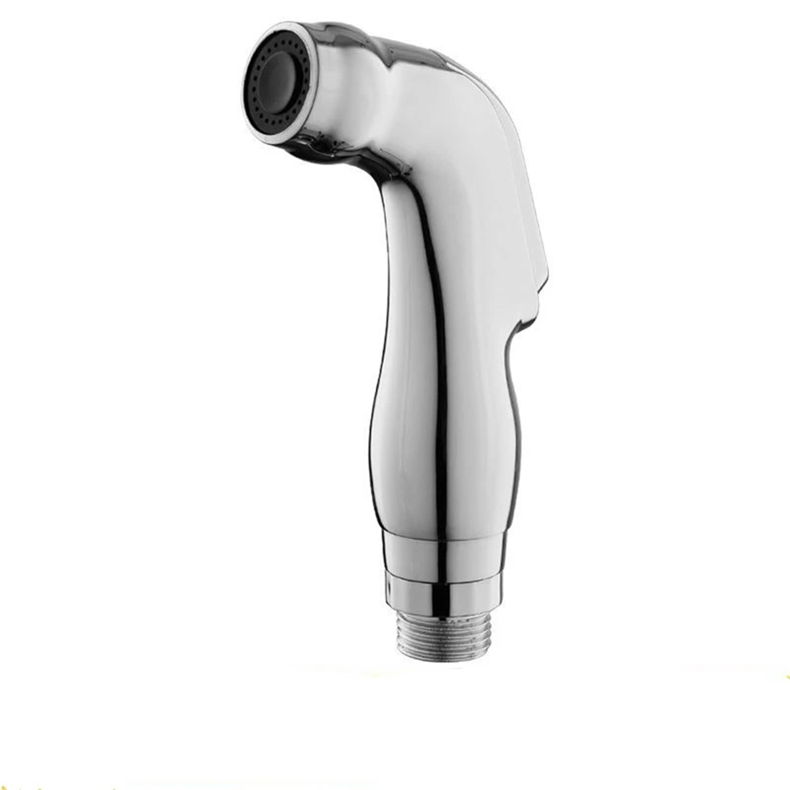 ZYCHSJXA 1pc Handheld Bidet Faucets Spray Shower Head Nozzle ABS Thread G1/2'(Silver)