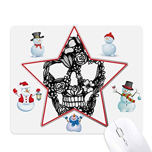 Tapis de souris squelette et bonhomme de neige pour bureau
