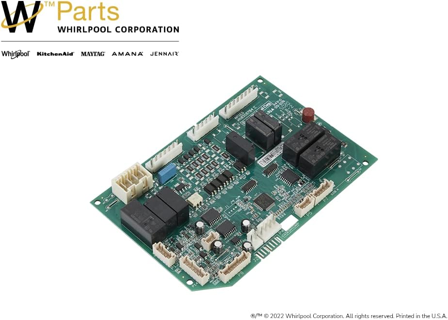 Whirlpool WPW10675033 Genuine OEM French Door Refrigerator Electronic Control Board Replacement Part - Replaces W10852119, W10811365, W10675033