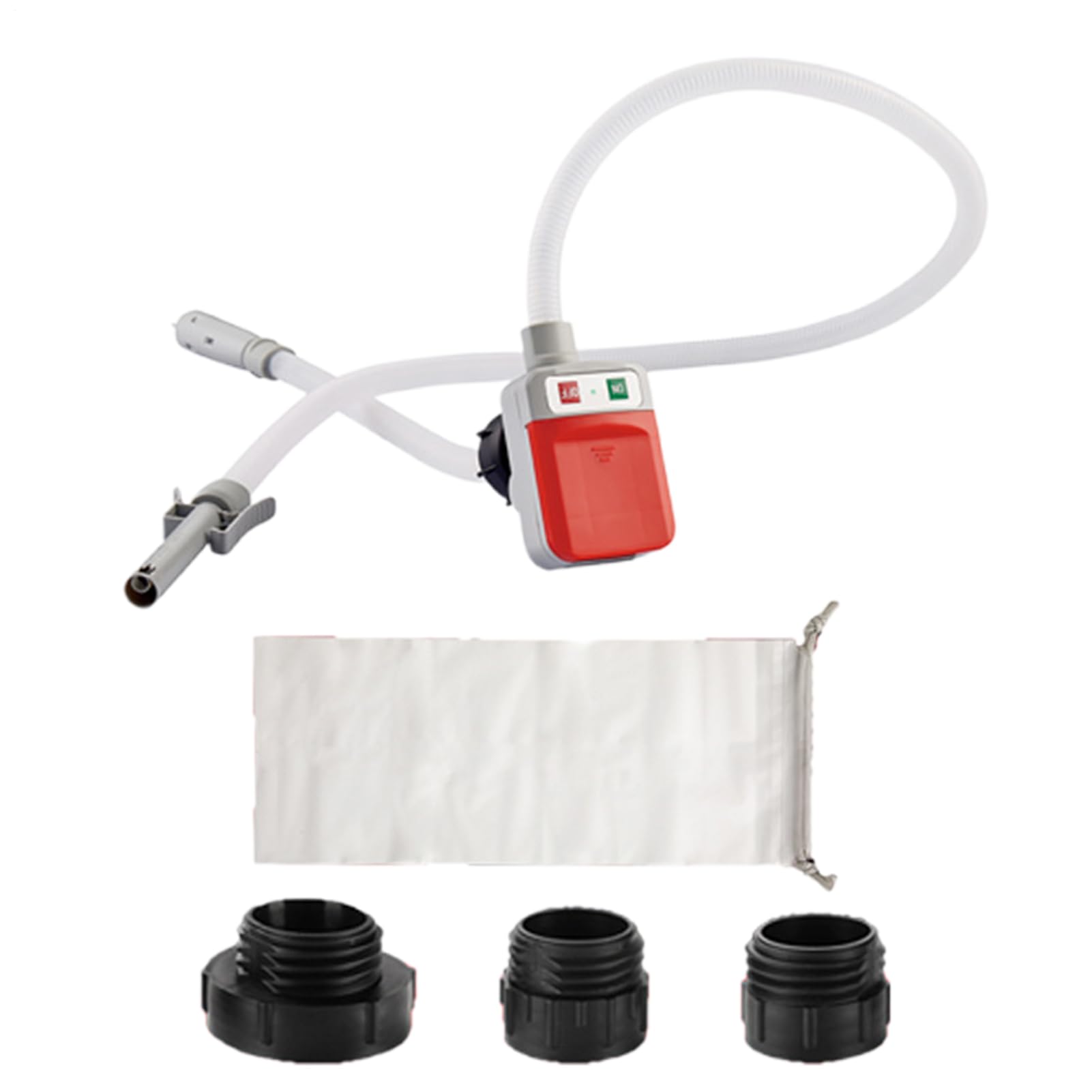 Bomba de Fluidos Bomba Portátil Para Líquidos | Dispositivo de Transferencia Alimentado por Batería con Protección contra Sobrellenado, Manguera Extra Larga y
