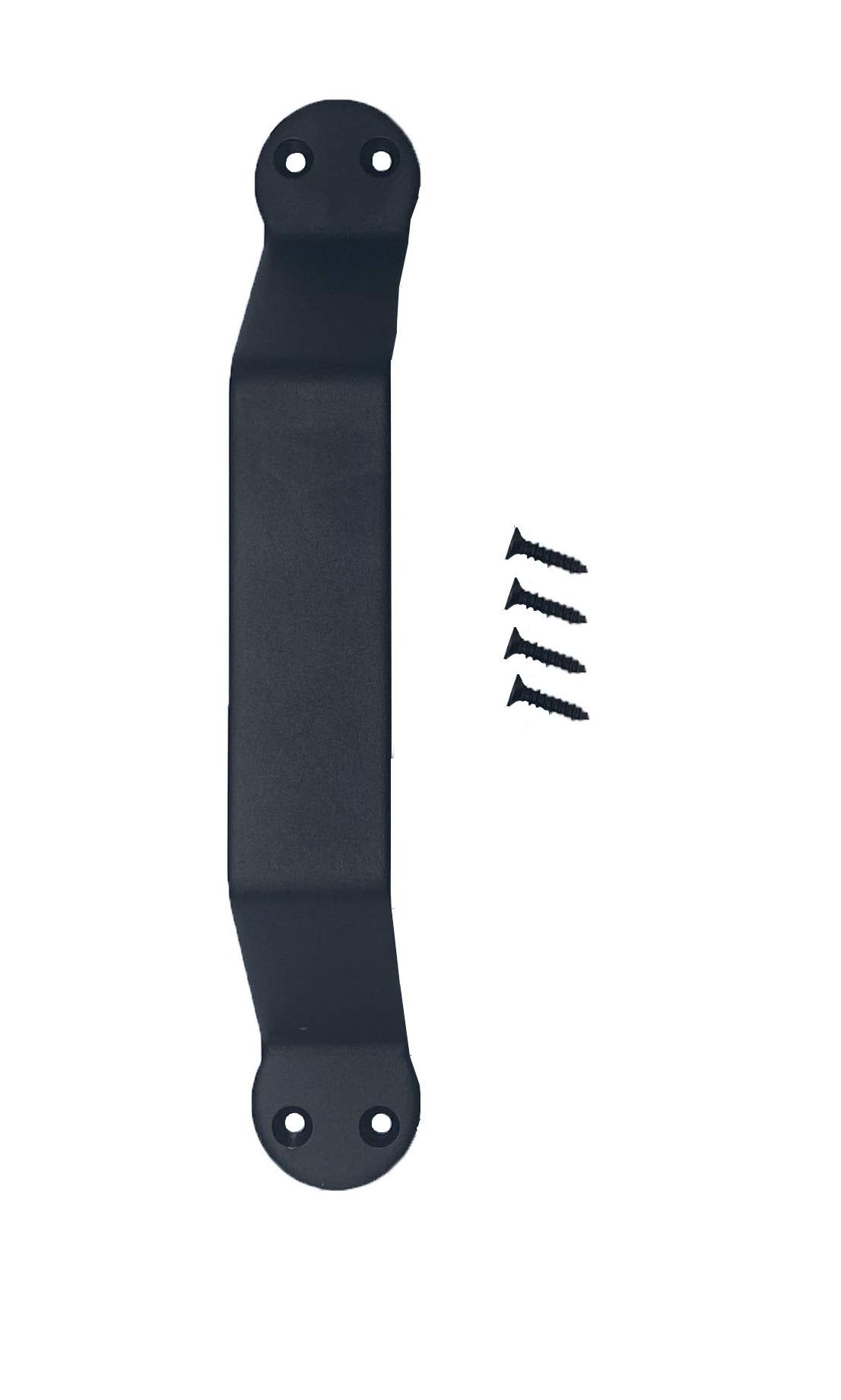 Fpz Black Door Pull Handle Barn Door Handle Pull Set (1 Pack) | 7-1/2" Matte Black Frosted for Sliding Barn Door Hardware | 1 Handles with 4 Screws Included