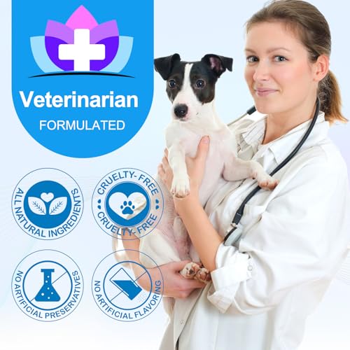 Allergie-Linderung Kauen für Hunde(60 Zählen Peking-Enten-Geschmack),Kausnack zur Unterstützung der Verdauung & bei juckender Haut,Saisonale Allergien,Anti-Juckreiz