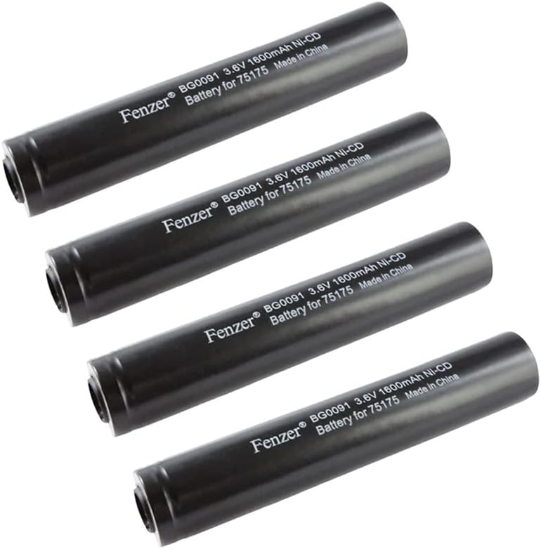 Fenzer, 4 Pack, Rechargeable Flashlight Batteries for Streamlight Stinger LED HP, Stinger XT, DS L, HP W, LED, W/A, W/D, W/O, XT H, XT W
