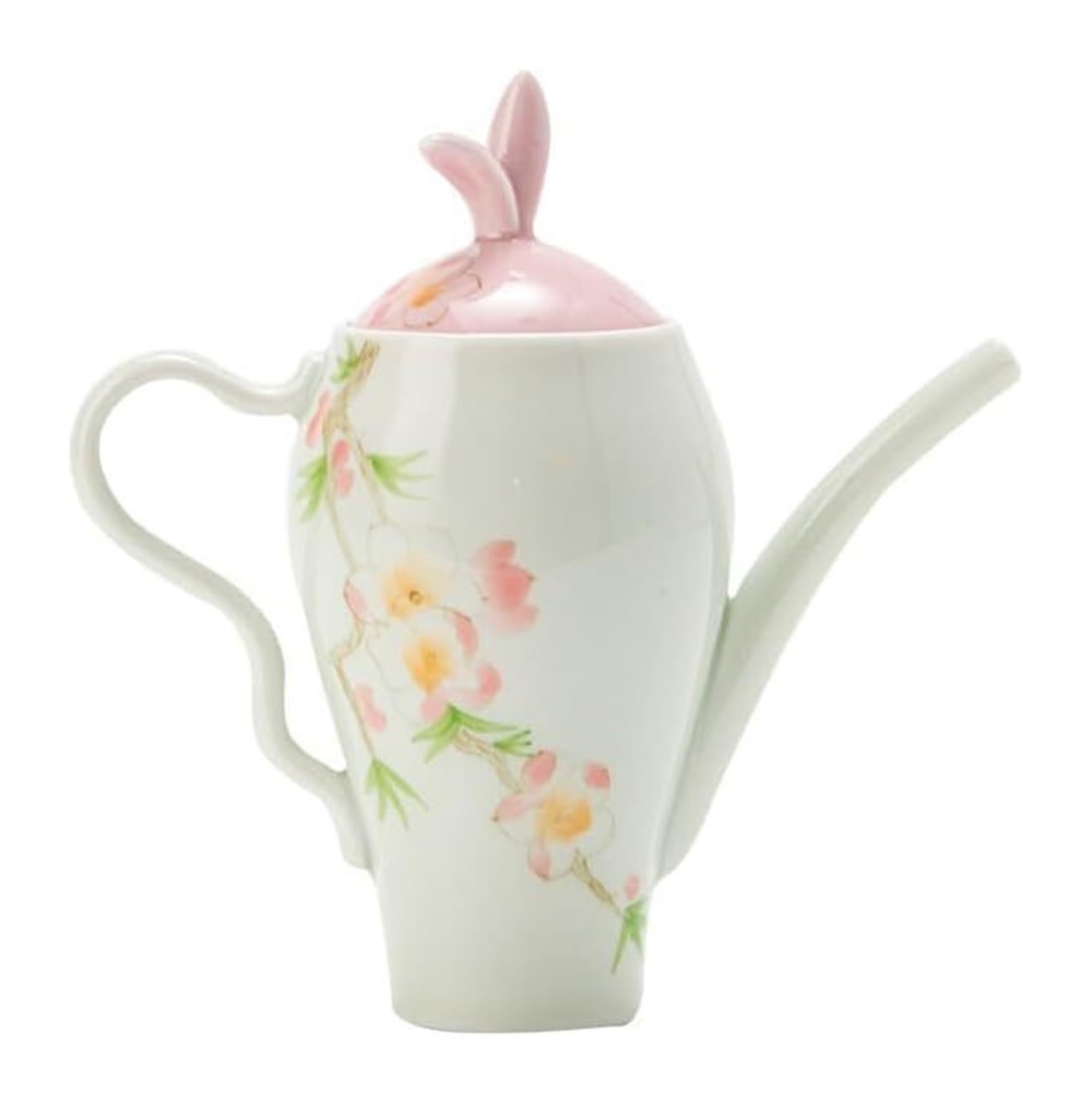 Tetera de cerámica decorativa pintada a mano, la esencia del té tradicional asiático en 145 ml