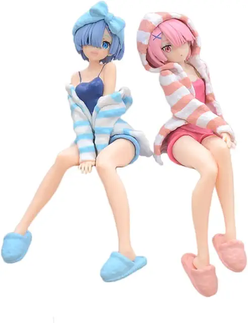 Re:0 Anime Rem & Ram PVC Action Figure - Rem til skuldertaske