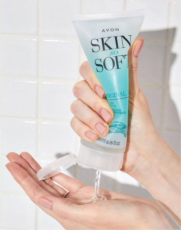 Avon Skin So Soft Original Gelled Body Oil with Jojoba Oil, 24-Hour Hydration, Fresh Herbal Scent, Dermatologist Tested, Absorbs Instantly – 6.76 fl. oz. - Image 4