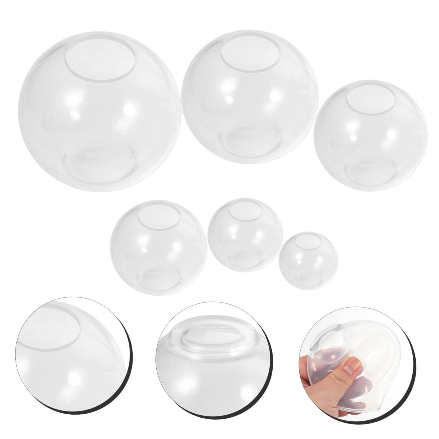 SHINEOFI 12piezas Moldes De Silicona Para Esferas Para Fabricación De Bolas De Cristal Moldes De Manualidades Para Decoraciones y Personalizados