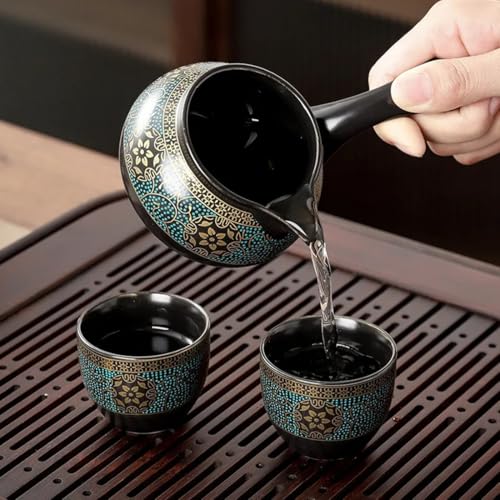 Juego de té kungfu semi-automático rotativo para regalos de negocios 4