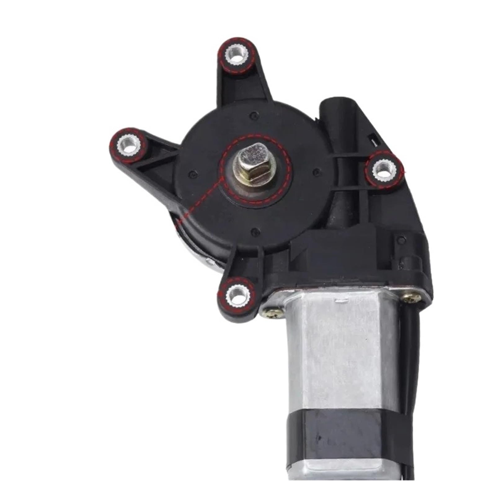 Samwdk 4Hole Flat Left Glass Lifter Universal 12V/24V 4 Hole Flat Axis Electric Car Window Lifter Motor Power Window Motor Regulator Left/Right Car Window Regulator(,24V)