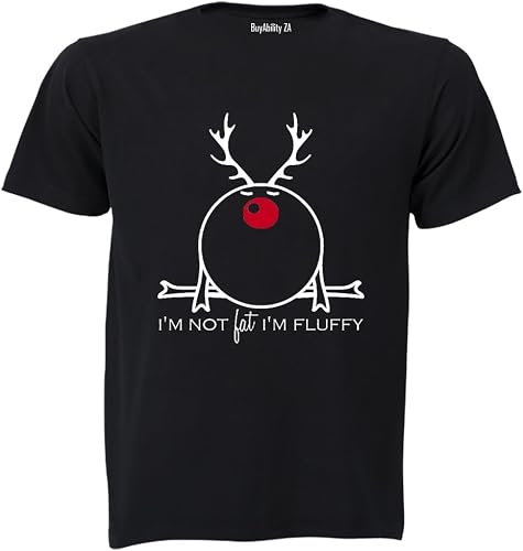 Unisex Fluffy Reindeer - Christmas - Adults - T-Shirt