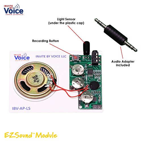 Ezsound Module - Light Activated - Easy To Record - 120 Seconds Recording - High Sound Quality #TOP3