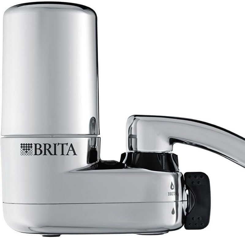 Brita Faucet Water Filter System with Light Indicator, Chrome