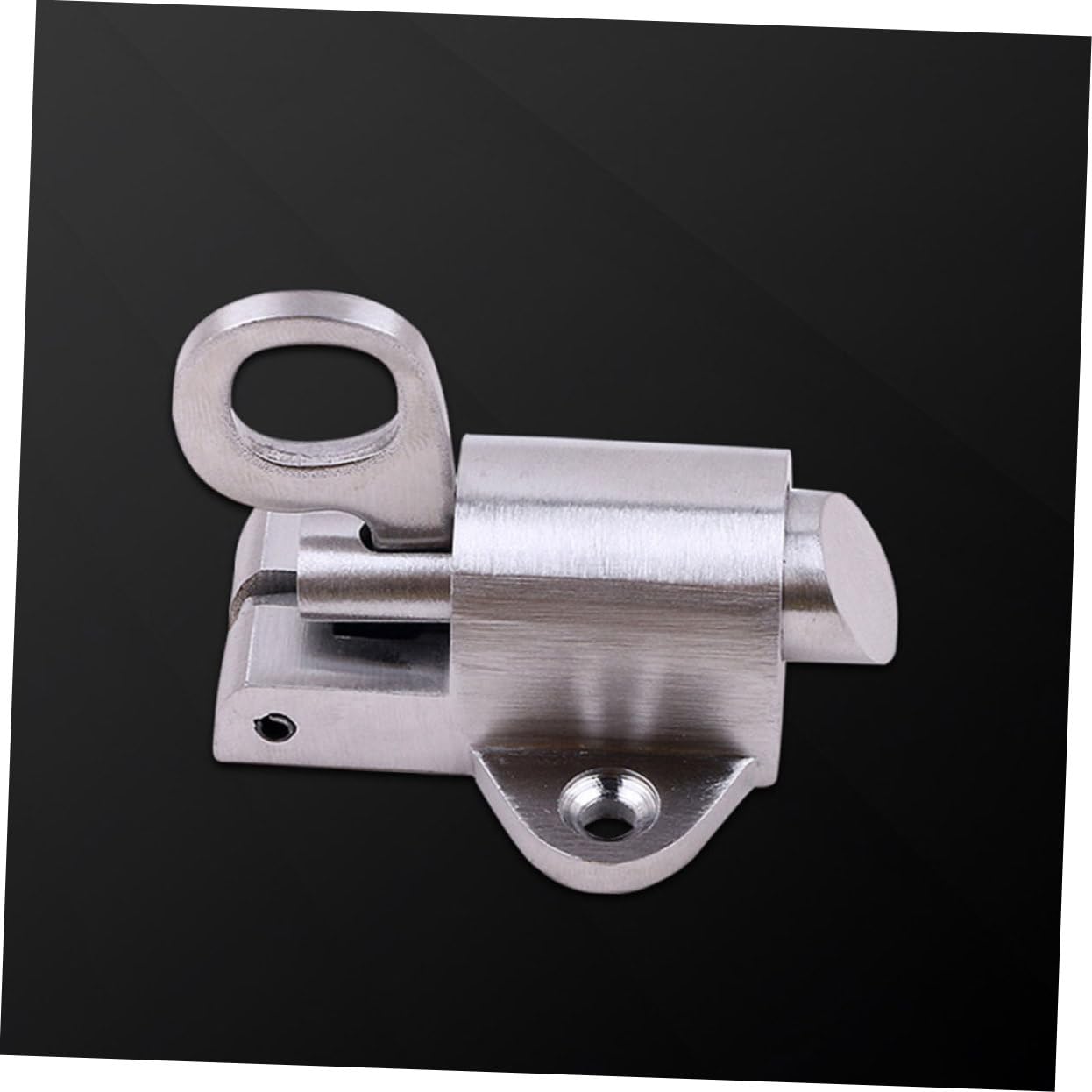Mipcase 2 Pezzi bullone di sicurezza della porta acciaio inox serratura door lock bullone della molla della porta catenaccio della porta blocco di sicurezza delle porte Silver