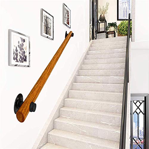 Main courante en bois antidérapante pour sécuriser l'escalier intérieur de loft - 2