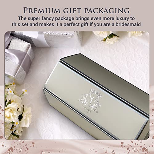 Premium 3-In-1 Wedding Garters Set For Bride - Wedding Accessories Set - Garters, Headband, Choker - Ivory Color, 100% Silk, Jewelry, Pearl, Rock Crystal Beads - Size 15-20 Inch #TOP6