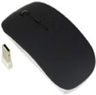 Wireless Optical Slim Mouse For Pc Computer Laptop Black