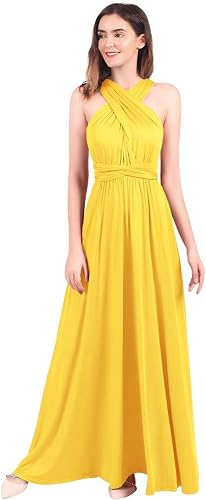 OBEEII Bridesmaid Dress for Womens Infinity Dress Wedding Convertible Multi Way 