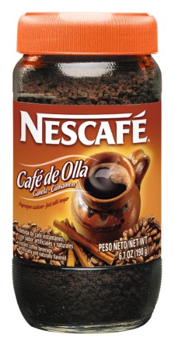 Image of Nescafe Cafe De Olla Instant Coffee, Cinnamon, 6.7-Ounce Jars (Pack of 3)